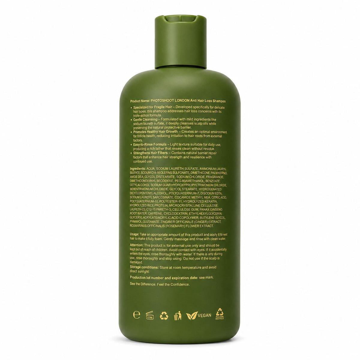 Photoshoot London Anti Hair Loss Shampoo