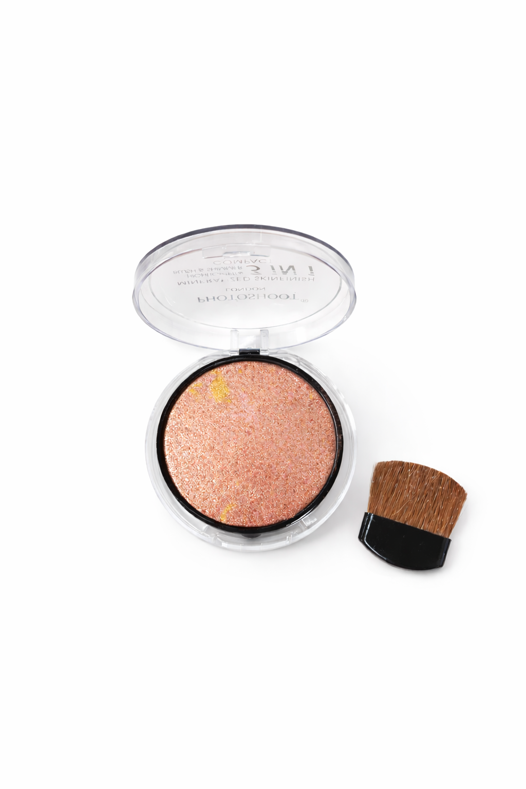 Photoshoot London Mineralized Skinfinish 3-in-1 Highlighter, Blush & Shimmer Compact