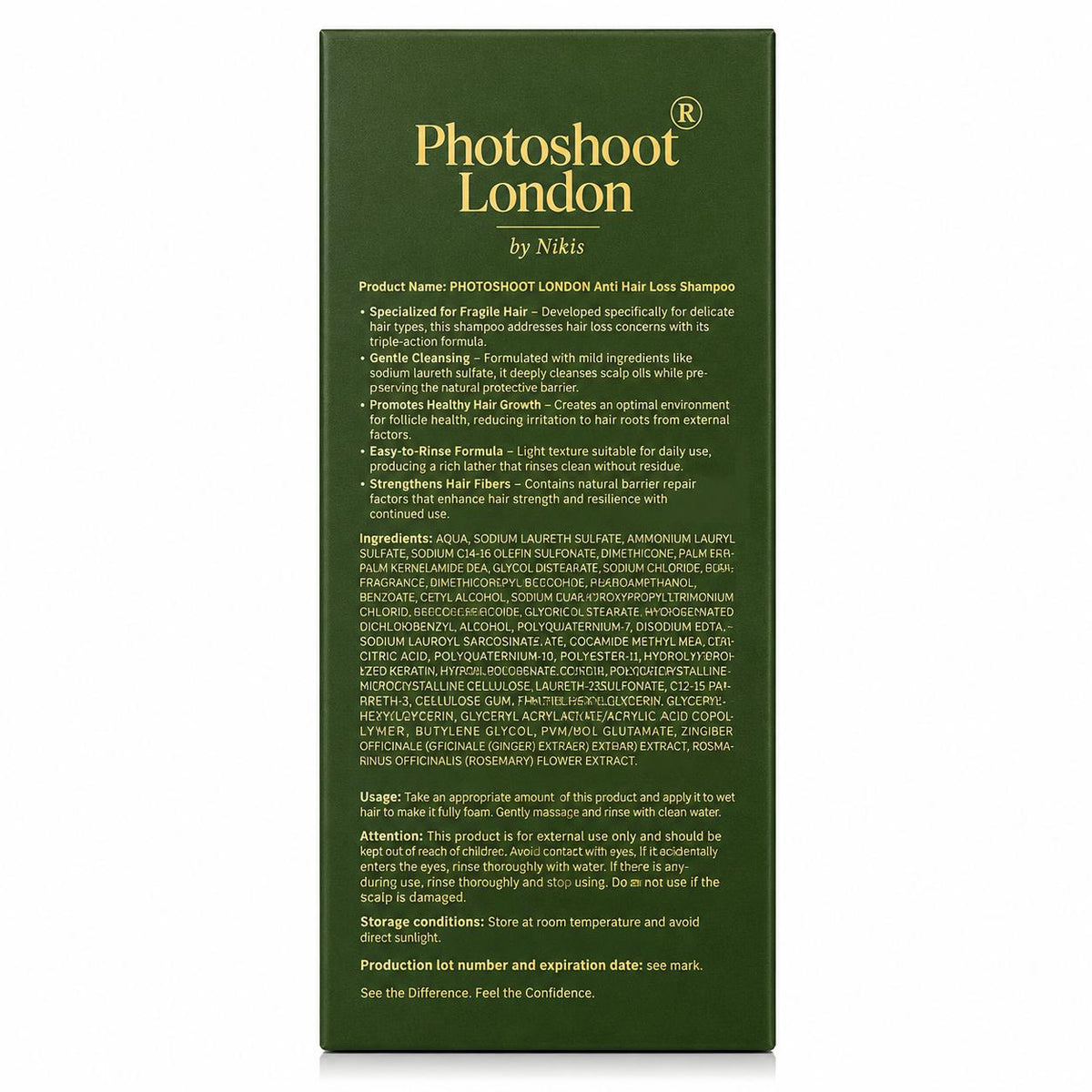 Photoshoot London Anti Hair Loss Shampoo