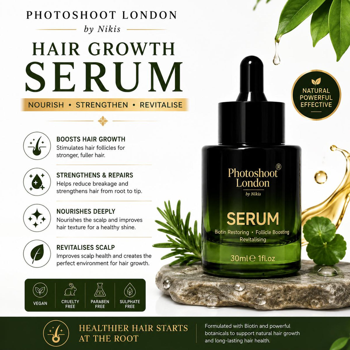 Photoshoot London Hair Growth Serum