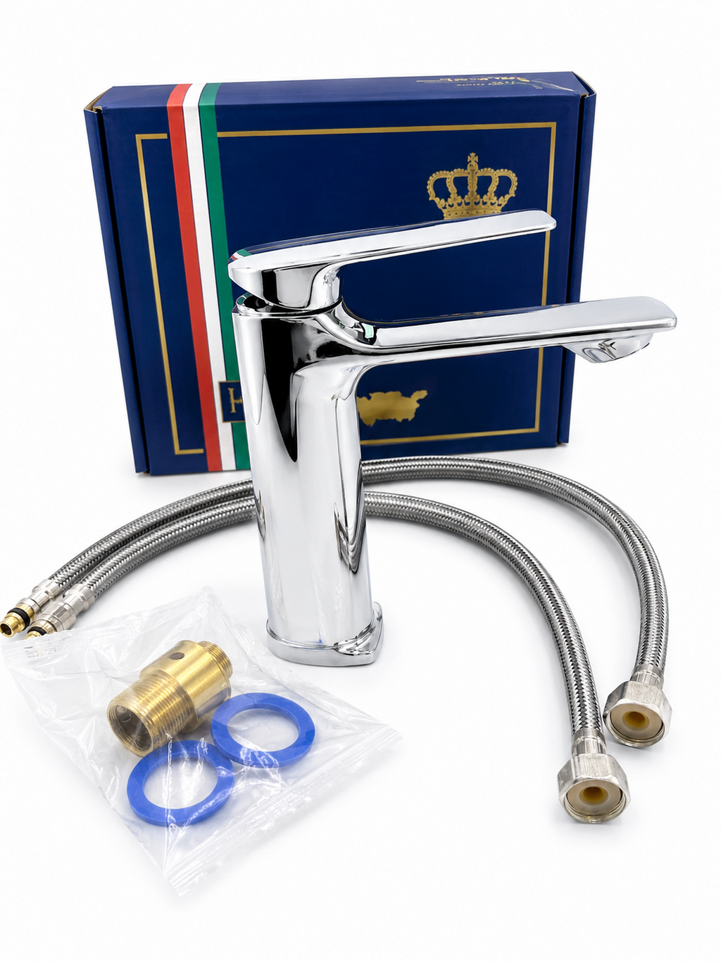Modern Single-Lever Bathroom Basin Faucet – Chrome Finish
