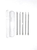 5-Piece Stainless Steel Blackhead & Blemish Extractor Set